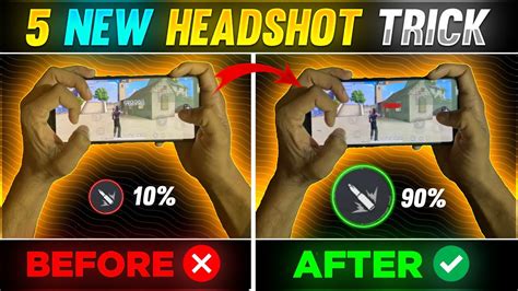 Top 5 New Headshot Trick 🔥 Latest Onetap Drag Headshot Trick Free