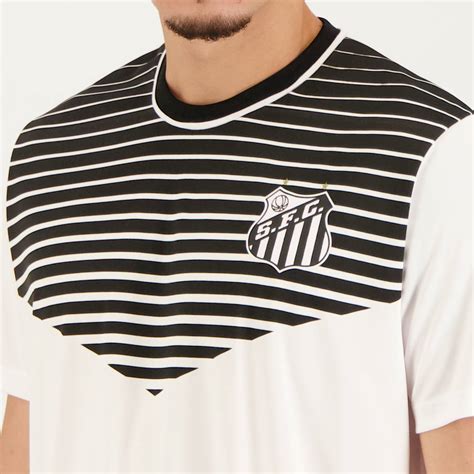 Camisa Santos Immersive Branca Futfanatics