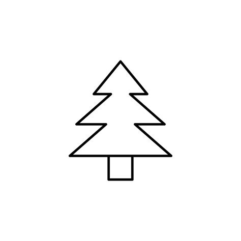 Tree outline vector icon illustration 23039349 Vector Art at Vecteezy