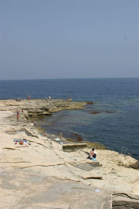 english students swimming in sliema malta | English Course Malta