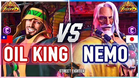 Sf6 🔥 Oil King Rashid Vs Nemo Jp 🔥 Street Fighter 6 Youtube