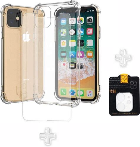 Iphone 12 Hoesje Transparant En Iphone 12 Tempered Screenprotector