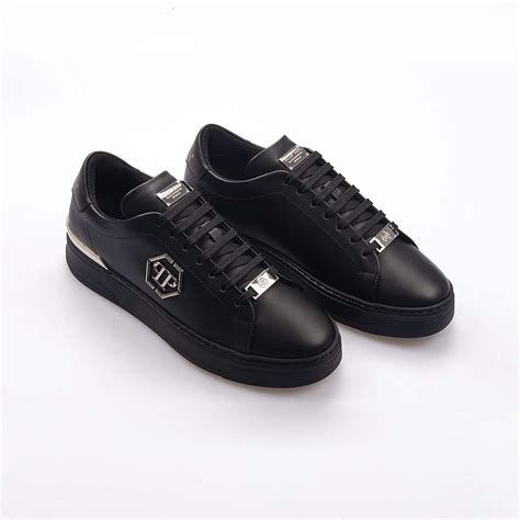 Philipp Plein Black Deri Erkek Spor Sneaker Usc Kemal Tanca