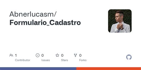 GitHub Abnerlucasm Formulario Cadastro