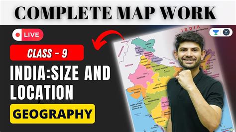 Class 9 India Size And Location Complete Map Work Geography Live Digraj Singh Rajput