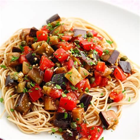 Eggplant Pomodoro Pasta Recipe Eatingwell