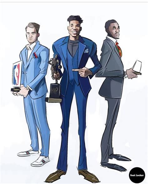 Karmo Ruusmaa On Instagram “nbaawards Lukadoncic 🇸🇮 Giannisan34 🇬🇷pskills43 🇨🇲 Footlocker