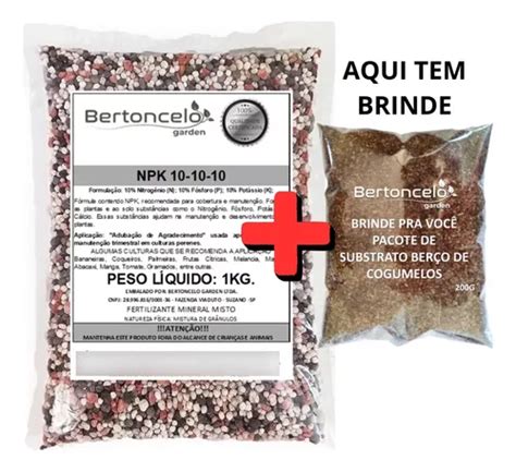 Adubo Fertilizante Npk X X Plantas Flores Kg Brinde