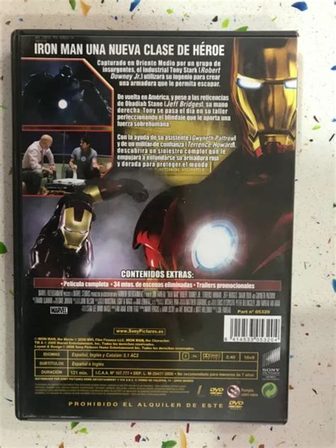 Iron Man Dvd Robert Downey Jr Gwyneth Paltrow Jeff Bridges Terrence