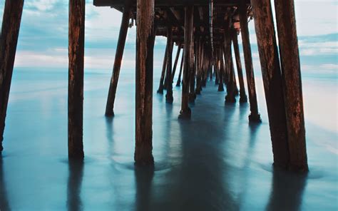 Wallpaper X Px Blue Pier Sea Water X