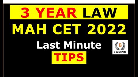 Last Minute Tips For Year Mh Cet Law Mhcetlaw Mhlawcet