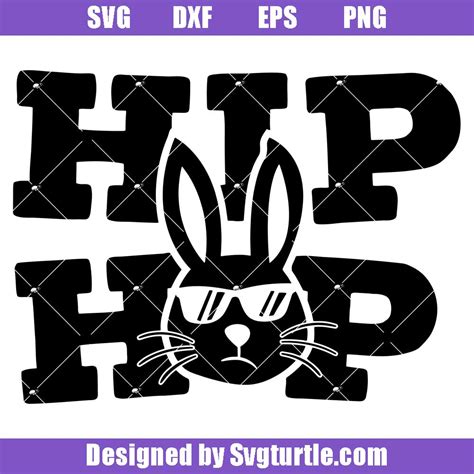 Drawing Illustration Hip Hop Bunny SVG Digital Etna Pe