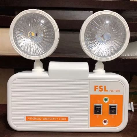 Glory Store Automatic Emergency Light Twin Head LED 3W FSL FSL 1098