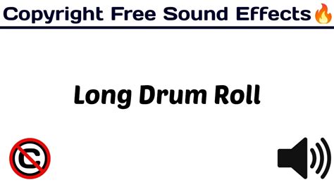 Long Drum Roll 🥁 Popular Sound Effects No Copyright ©️ [copyright Free Sound Effect🔊] Youtube