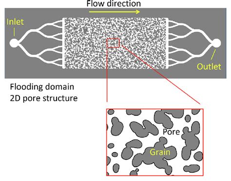 2d Pore Structure Etched In Glass Microfluidic Chips The Porous Domain