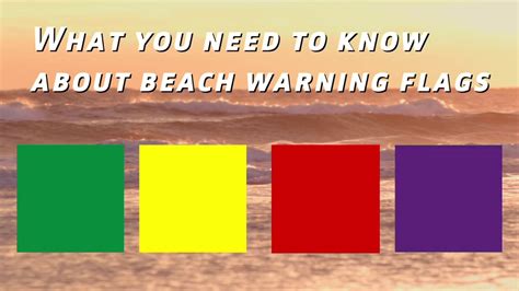 What You Need To Know About Beach Warning Flags