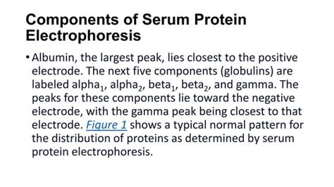 Understanding And Interpreting Serum Protein Electrophoresis Ppt