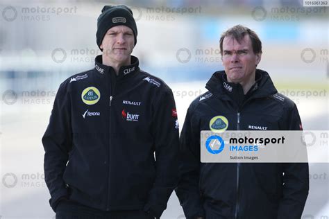 L To R James Allison Gbr Lotus F Technical Director And Alan