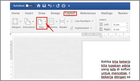 Cara Mengatur Ukuran Kertas Di Microsoft Word Semua Versi Mobile