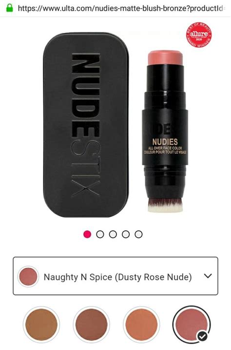 Fullsize NUDESTIX Blush Rose Nude Blush Stick Bronzer Tarte Mac Mufe