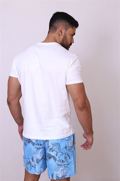 Camiseta Branca King Joe Slim Branco Estampa Inspire