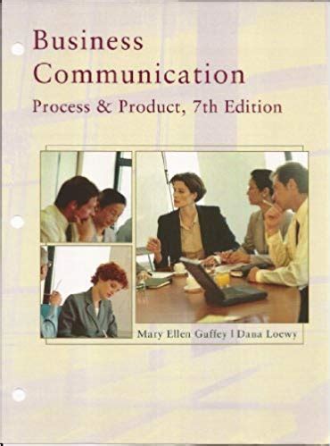 Business Communication Process And Product Th Edition Pdf