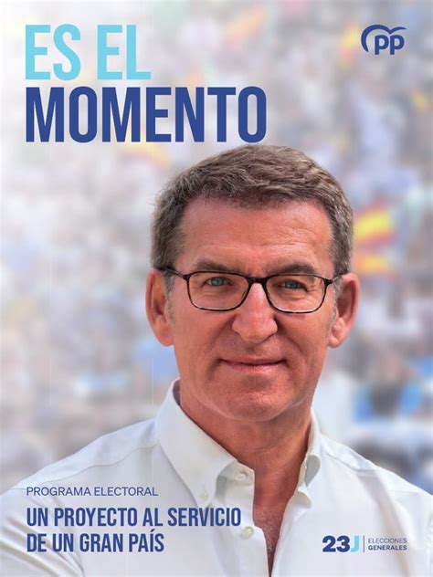 Programa Electoral Del Pp Para Las Elecciones Generales Del 23 J Pdf