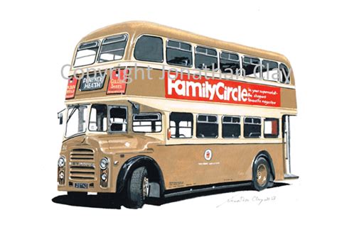 Jonathan Clay Transport Art Z Maidstone Corporation Leyland Pd2a Bus