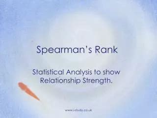 PPT Spearmans Rank Correlation PowerPoint Presentation Free