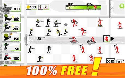 Download a game Stickman Army: The Defenders android