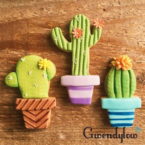 Galletas Con Forma De Cactus Am Am Galletas Cookies Sugar