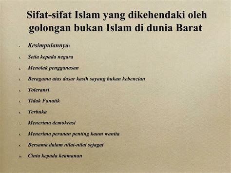 PPT Ciri Yang Memperkukukhkan Sifat Kesederhanaan Dalam Islam