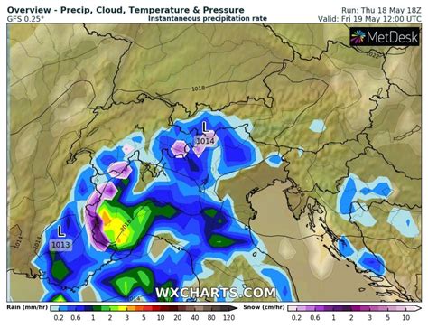 Le Piogge Previste Per Venerd Maggio Bpp Meteo