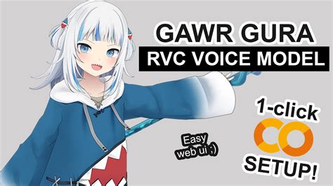 Gawr Gura AI Voice Model RVC 1 CLICK Google Colab Setup YouTube