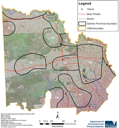 Salinity Provinces In The Mallee Catchment Management Region Vro