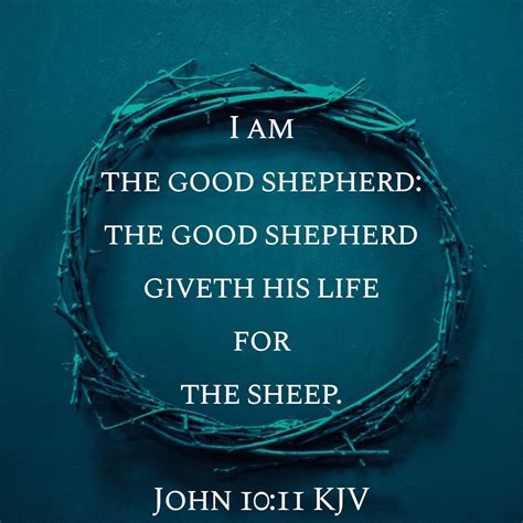 John 1011 Kjv Faith Verses The Good Shepherd Kjv