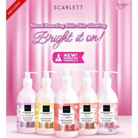 Jual Scarlett Whitening New Fragrance Brightening Body Lotion Bright