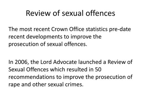 Ppt The Prosecution Of Sexual Offences Powerpoint Presentation Free