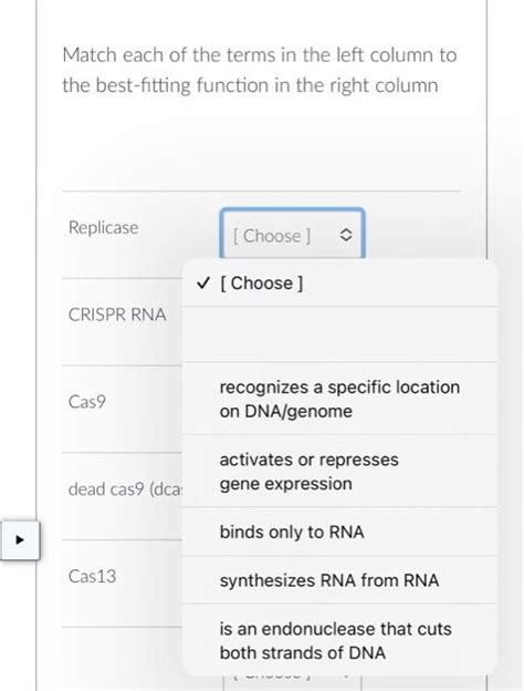Solved Match each of the terms in the left column to the | Chegg.com 