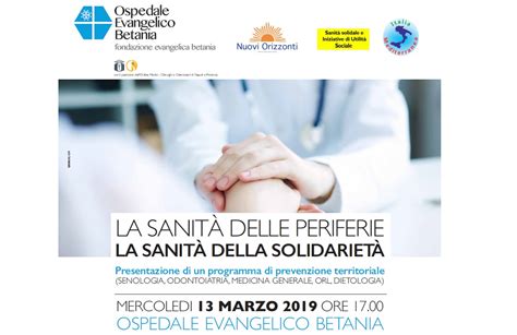 OSPEDALE EVANGELICO BETANIA INIZIATIVE PER LA SETTIMANA MONDIALE PER L