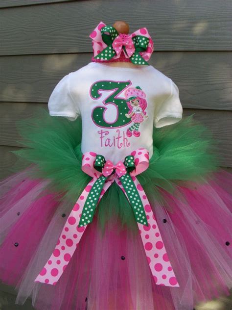 Custom Tutus Strawberry SHORTCAKE Birthday Tutu Set Size Etsy