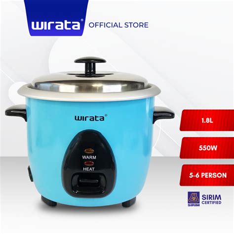 Wirata RC 818A Electric Rice Cooker 1 8L Shopee Malaysia