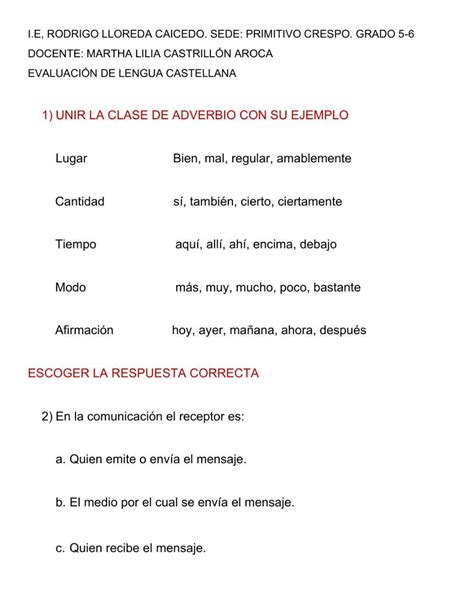 Cuestionario De Lengua Castellana Worksheet Live Worksheets