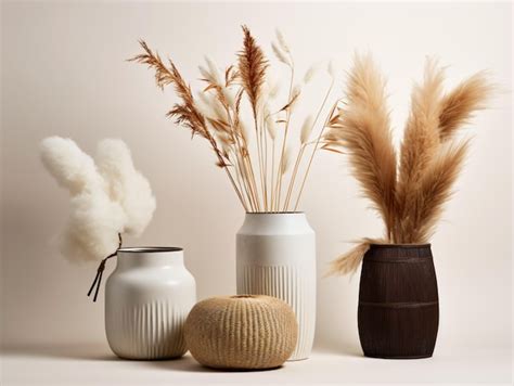 Premium Ai Image Comercial Minimalistic Boho Composition With Copy Space