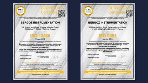 Bergoz Bergoz Instrumentation Achieves ISO 13485 2016 Certification