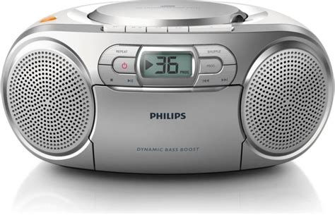 Philips Az12705 Portable Cd Player With Radio Cd Soundmachine Autostop Cassette Deck Dynamic