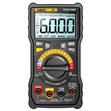 ANENG Multimeters V9 6000 Counts 2000V Voltage Test Capacimeter