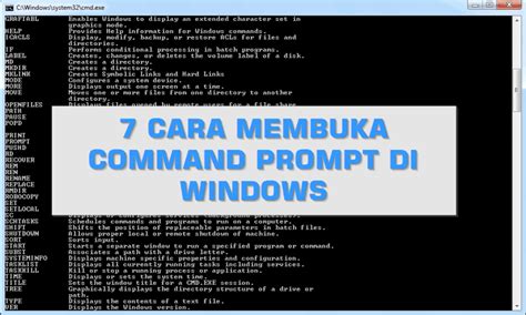 Cara Membuka Command Prompt Di Windows Pugam