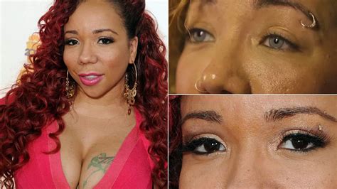 TI S Wife Tameka Tiny Harris Shows Off Her Amazing New Eye Colour