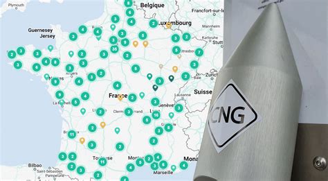 Carte Des Stations GNV En France GNL GNC Biogaz Etc